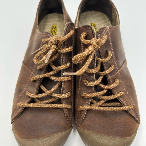 Keen Lace Up Shoes Leather Oxford Brown Womens Size 8.5 Sneakers - Picture 2 of 7